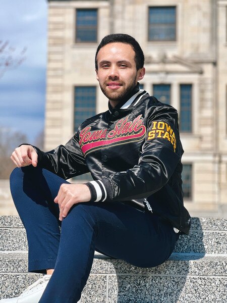 Pro Standard Iowa State Black Satin Jacket